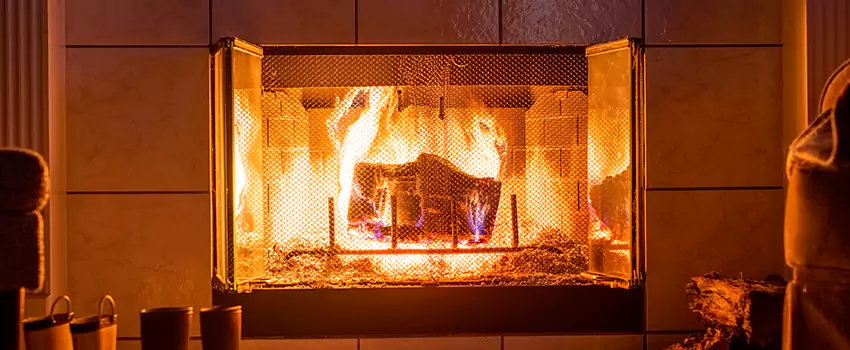 Mendota Hearth Landscape Fireplace Installation in Elkhart, Indiana