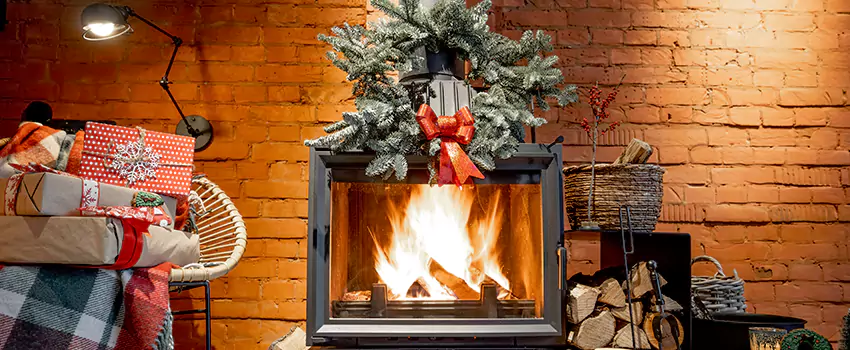 Travis Industries Linear Gas Fireplace Installation in Elkhart, Indiana
