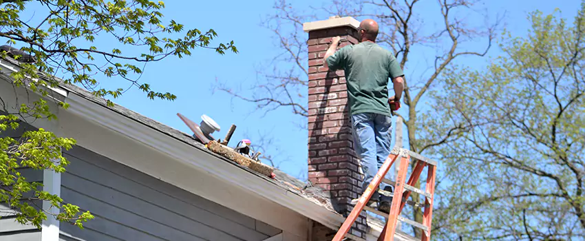Vinyl and PVC Chimney Flashing Installation in Elkhart, IN
