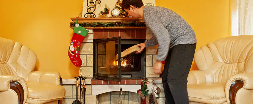Rusted Metal Fireplace Restoration in Elkhart, Indiana